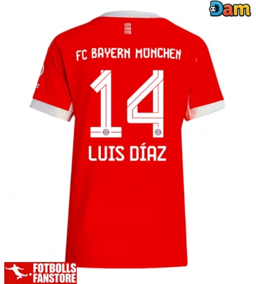 Bayern Munich Luis Diaz #14 Hemmatröja Dam 2025-26 Kortärmad